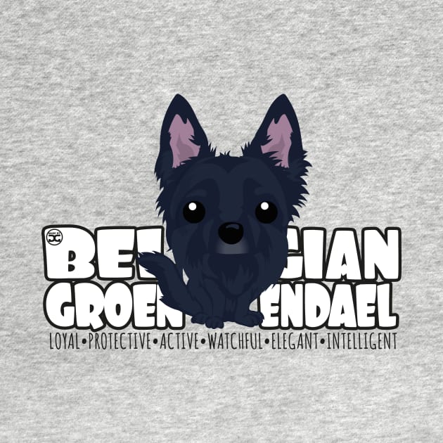 Belgian Groenendael - DGBigHead by DoggyGraphics